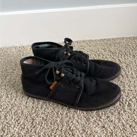 Vans Camryn Slim Canvas Mid Top Lace Up Black Chukka Shoes Women’s Size 7.5 TB4R - Picture 2 of 14